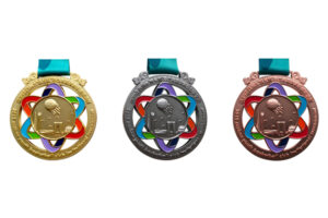 How is the basketball game medal?