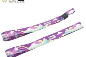 Custom woven wrist strap
