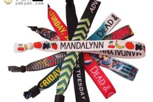 Nylon woven wristbands are recommended