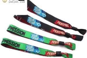 Custom nylon woven wristband