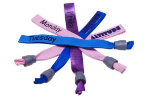 Silk screen wrist strap