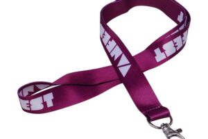 Heat transfer printing lanyard