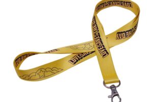 Heat transfer printing lanyard