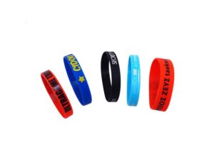 Silk screen wrist strap