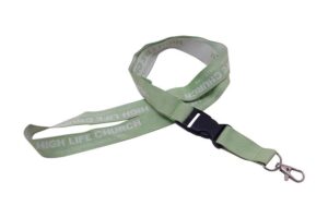 Woven label to hang on the rope