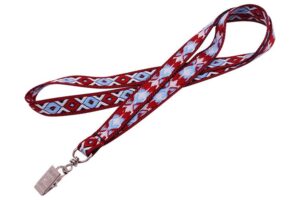 Woven label to hang on the rope