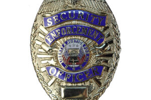 Metal badge in custom design