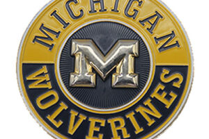 Gold and silver commemorative medallion in custom design