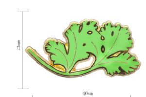 Cabbage badge in custom design