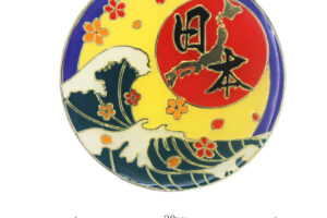 Japanese style badge in custom design