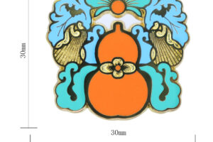 Gourd badge in custom design