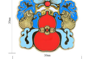 Gourd badge in custom design