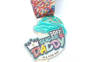 Gold medallion medal in custom design