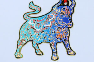 Zodiac Ox bookmark in custom design