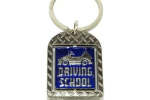 Key chain enamel badge in custom design