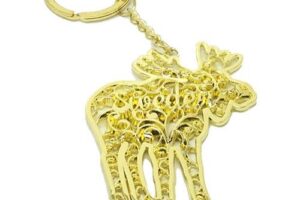 Key chain drop glue badge in custom design