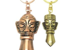 Key chain metal badge in custom design