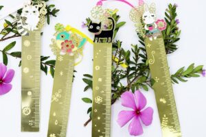 Ruler bookmark customized in custom design