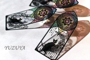 Glass lacquered bookmark in Custom Design