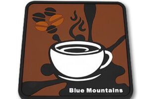 PVC coasters in Custom design