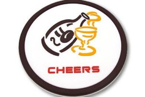 PVC coasters in Custom design
