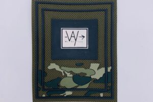 Woven label plant gum