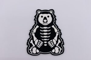 Rubber label for children’s wear