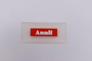 Soft rubber label