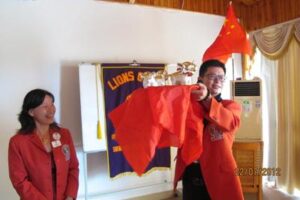 The changing ceremony of shenzhen Lions Club manhole Service team was held