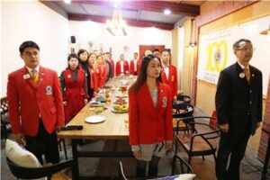 Oriental Rose and Blue Sky Service Team: held the first joint regular meeting of 2016-2017